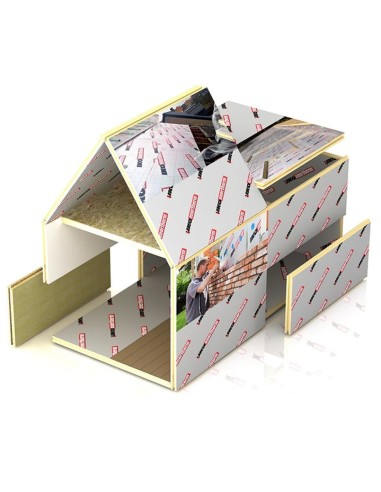 Płyta PIR 5 cm IKO Enertherm Alu TG (pióro/wpust) 1200×600